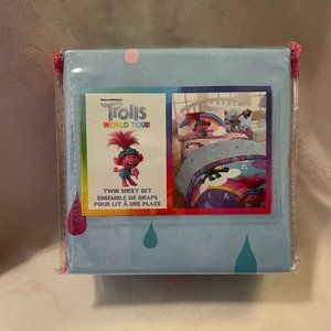 Jay Franco Dreamworks Trolls Pop Rainbows Sheet Set,Twin Size, new